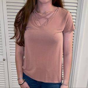 Francesca’s mauve tee!